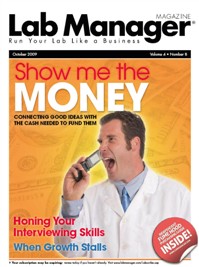 Lab Manager Magazine October 2009 Cover