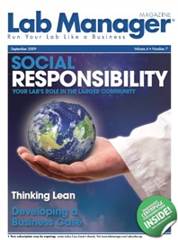 Lab Manager Magazine September 2009 Cover