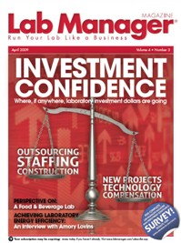 Lab Manager Magazine April 2009 Cover