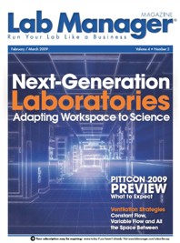 Lab Manager Magazine February 2009 Cover