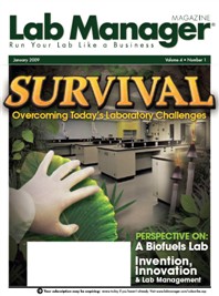 Lab Manager Magazine January 2009 Cover