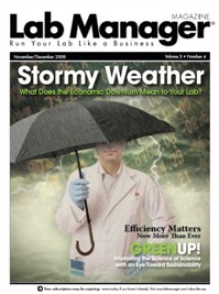 Lab Manager Magazine November 2008 Cover