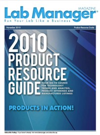 Lab Manager Magazine November 2010 Cover