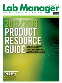 Lab Manager Magazine August 2012 Cover