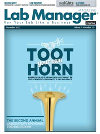 Lab Manager Magazine November 2012 Cover