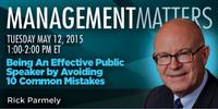 Webinar: Being an Effective Public Speaker by Avoiding 10 Common Mistakes