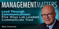 Webinar - Lead Through Communications: Five Ways Lab Leaders Communicate Trust