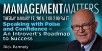 Webinar: Speaking with Poise and Confidence – An Introvert’s Roadmap to Success