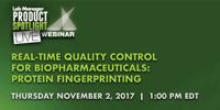 Real-time Quality Control for Biopharmaceuticals: Protein Fingerprinting