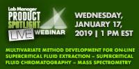 Multivariate Method Development for On-Line Supercritical Fluid Extraction – Supercritical Fluid Chromatography – Mass Spectrometry