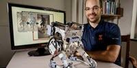 Human Reflexes Keep Two-Legged Robot Upright